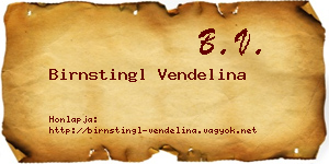 Birnstingl Vendelina névjegykártya